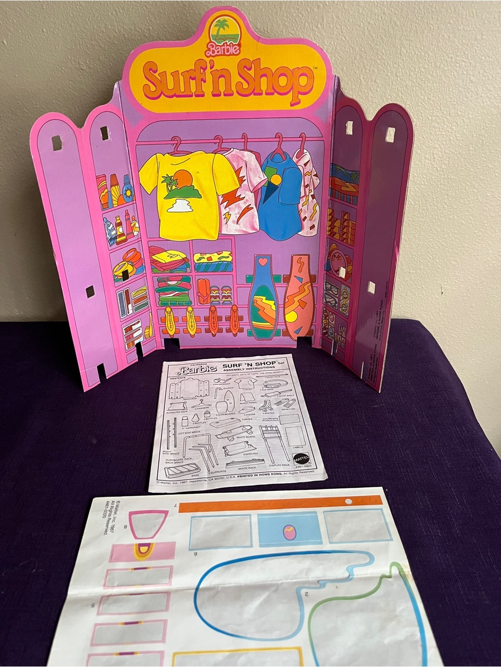 Vintage Barbie California Dream Surf 'n Shop 1987 w/ Original Box - Picture 4 of 4